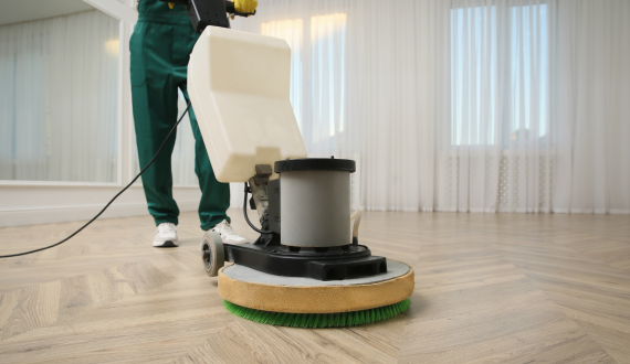 Wooden Floor Cleaning Polishing and Grinding Services UAE